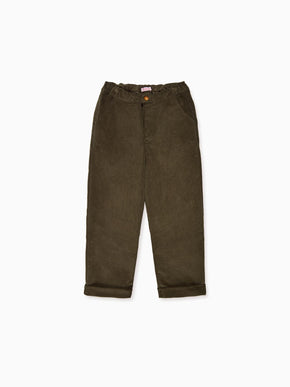 Olive Benito Corduroy Boy Trousers