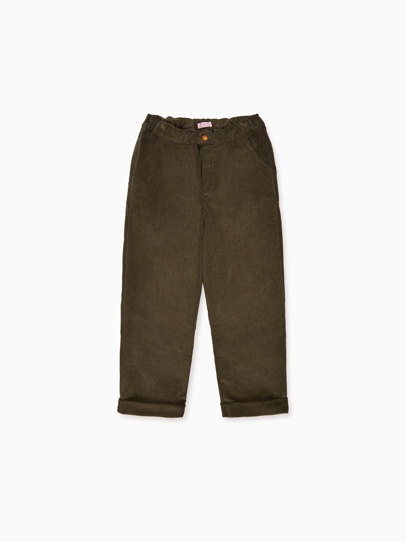 Olive Benito Corduroy Boy Trousers