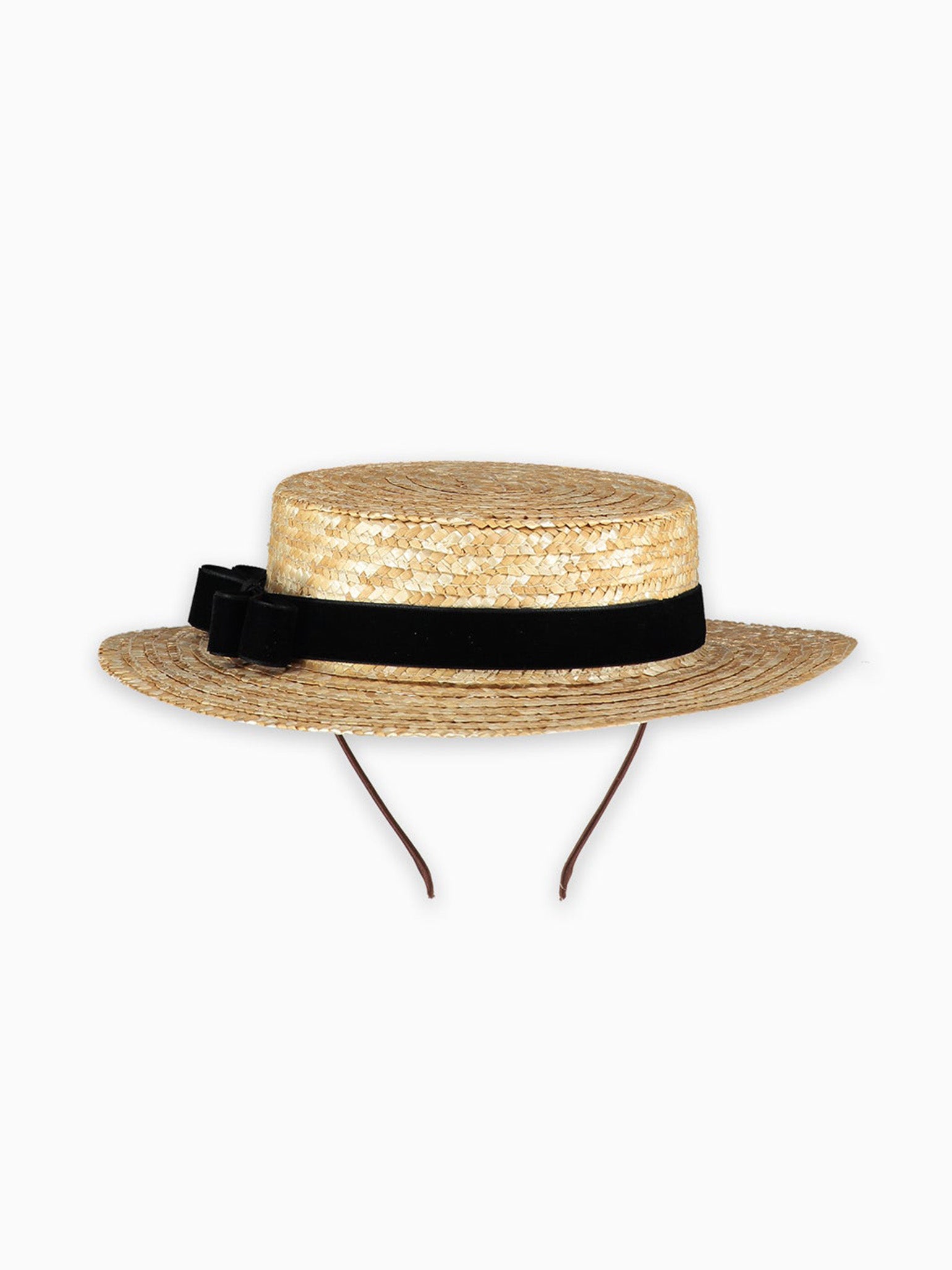 Black Rambla Straw Kids Hat