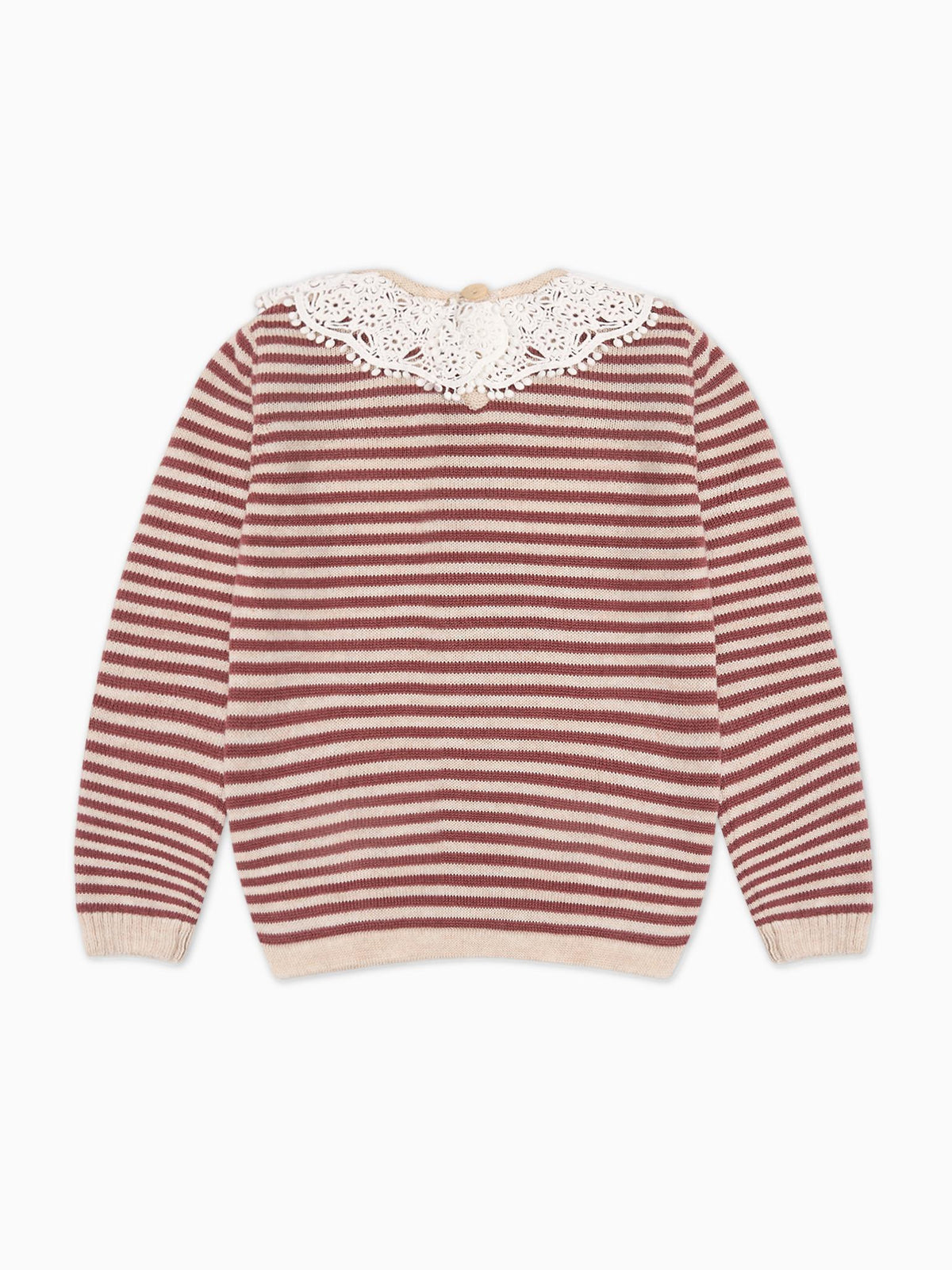 Dark Rose Blanca Merino Girl Jumper