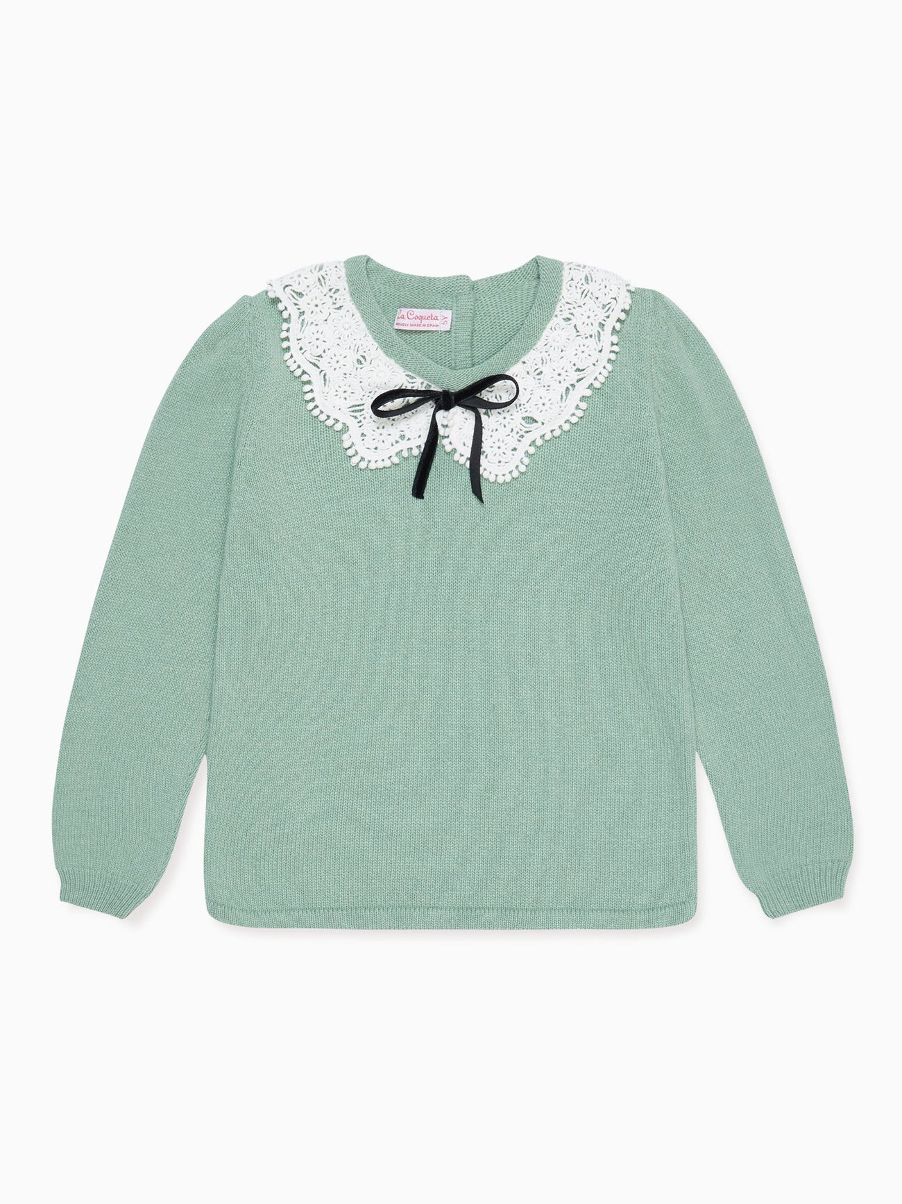 Sage Green Blanca Merino Girl Jumper
