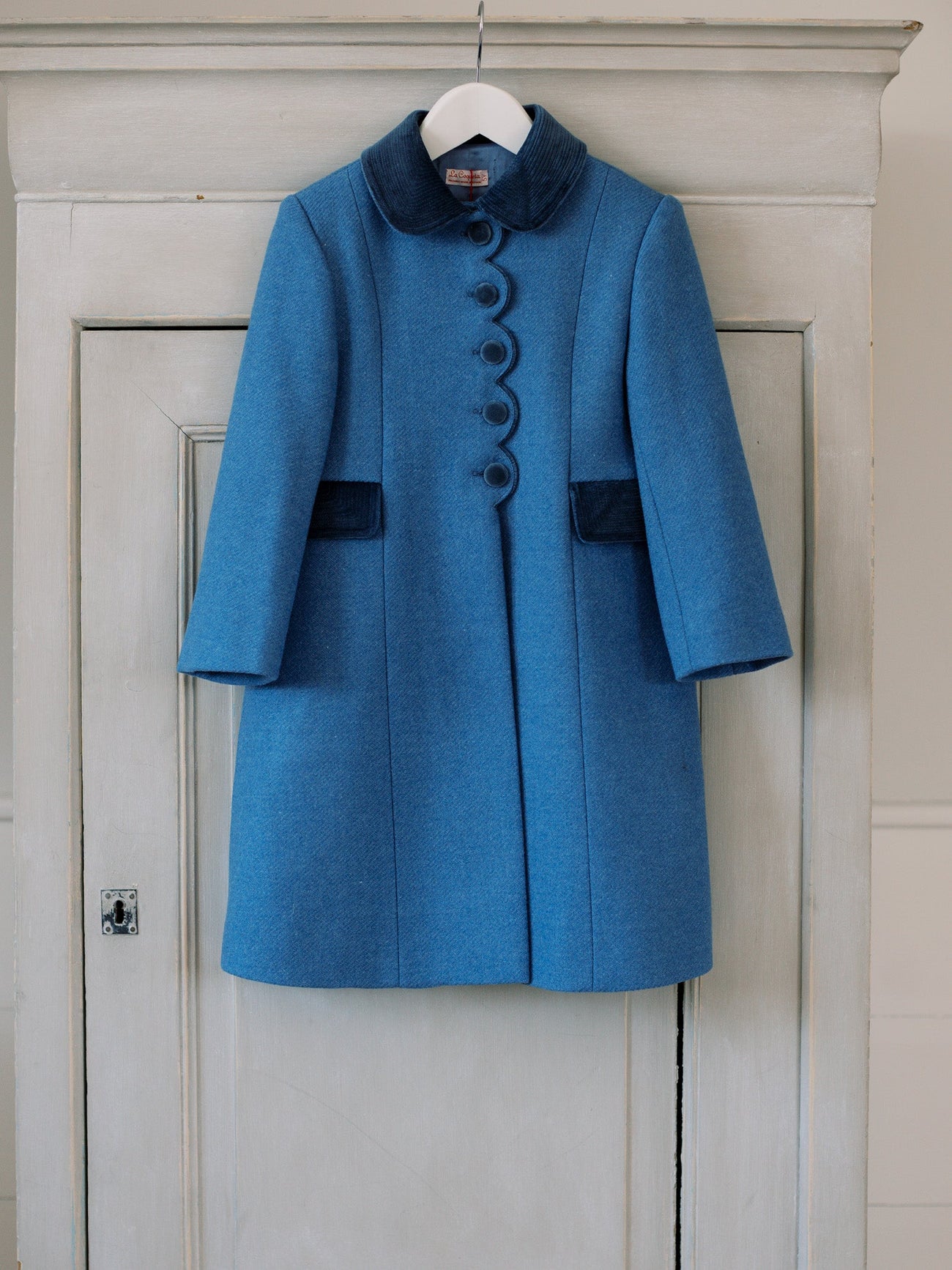 Blue Anisa Girl Wool Coat