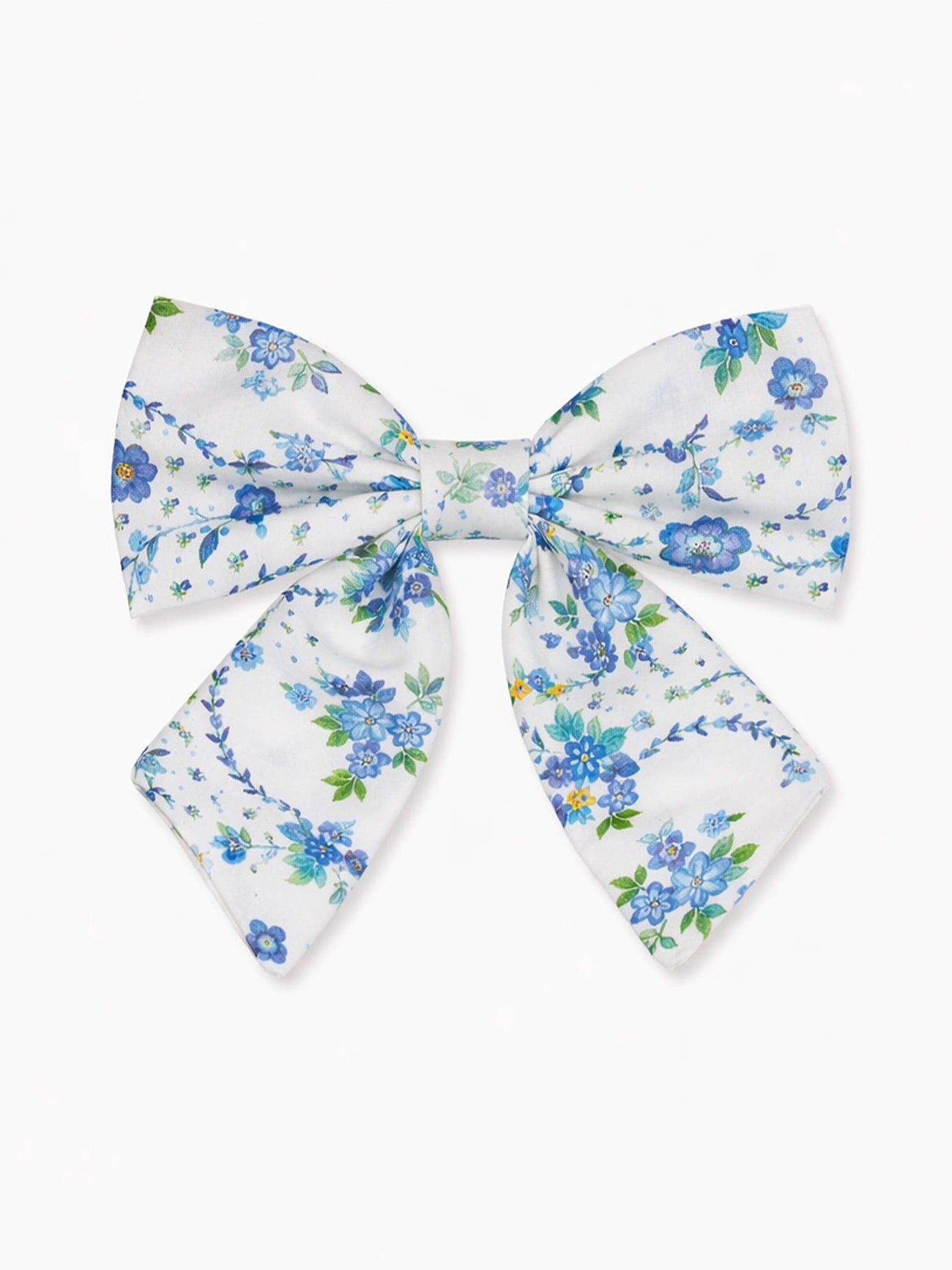 Nicky Hilton x La Coqueta Blue Bow Floral Brooke Large Bow Clip