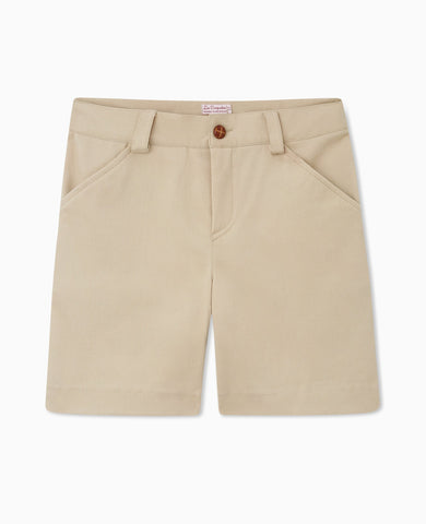 Beige Bocusi Boy Chino Shorts