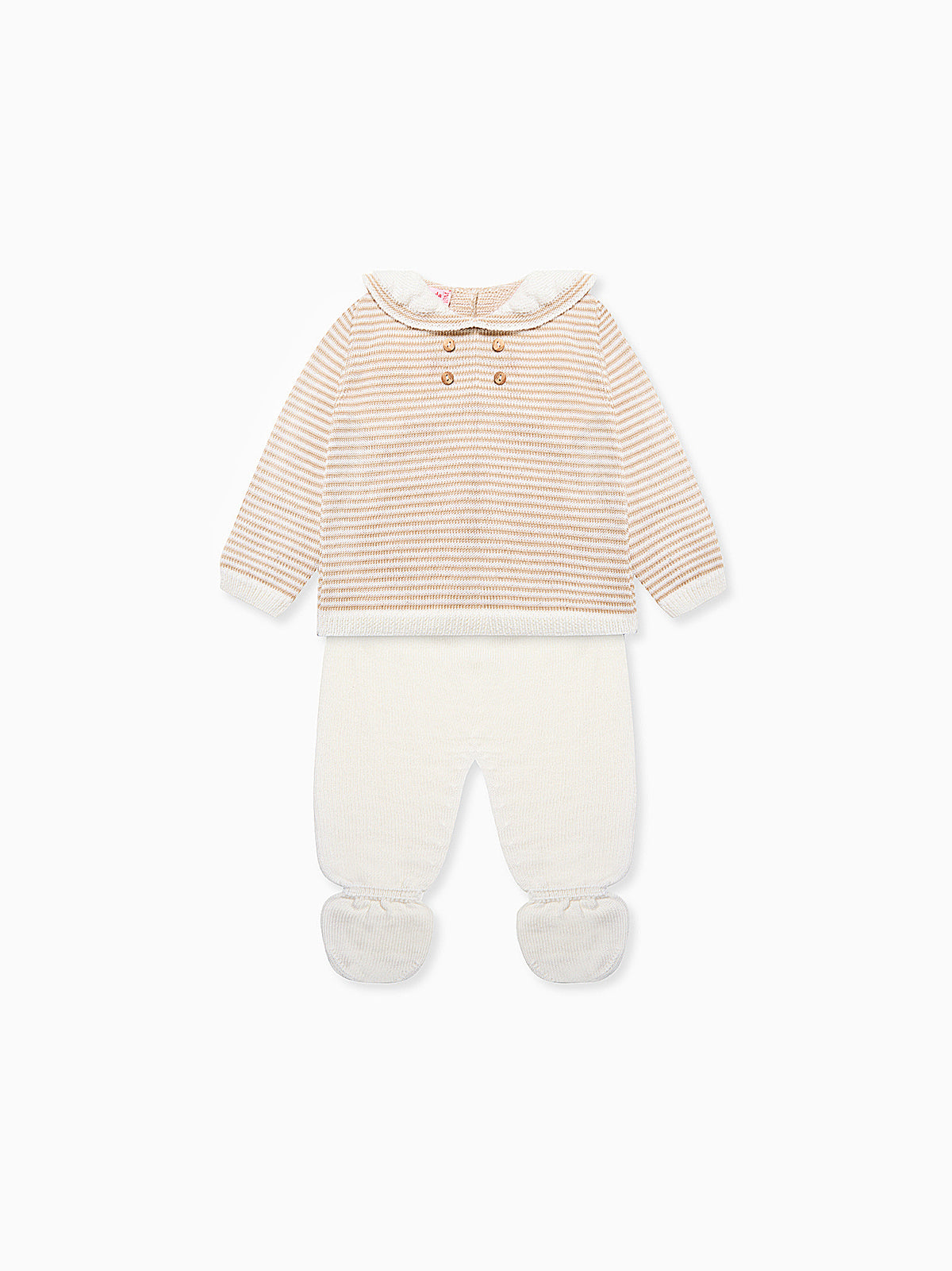 Ivory Borja Merino Baby Knitted Set
