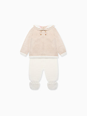 Ivory Borja Merino Baby Knitted Set