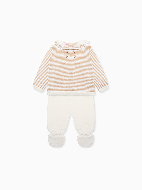 Ivory Borja Merino Baby Knitted Set
