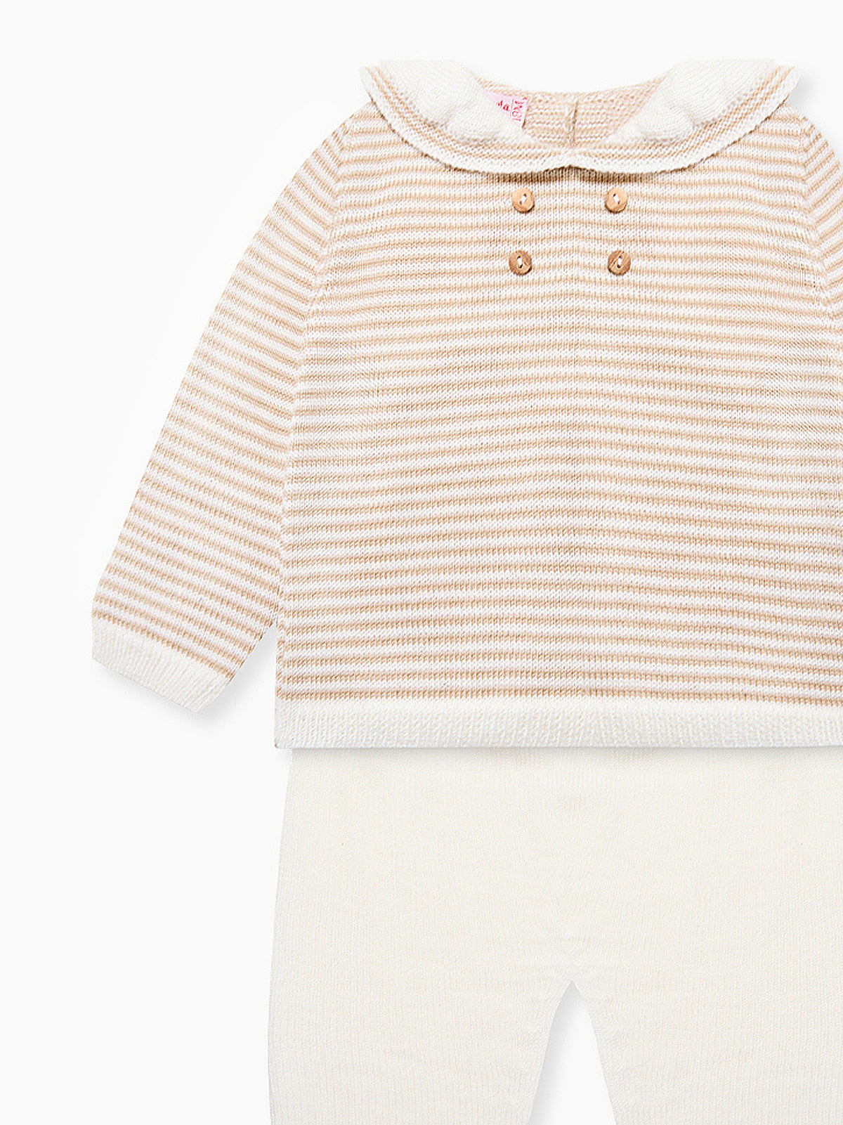 Ivory Borja Merino Baby Knitted Set