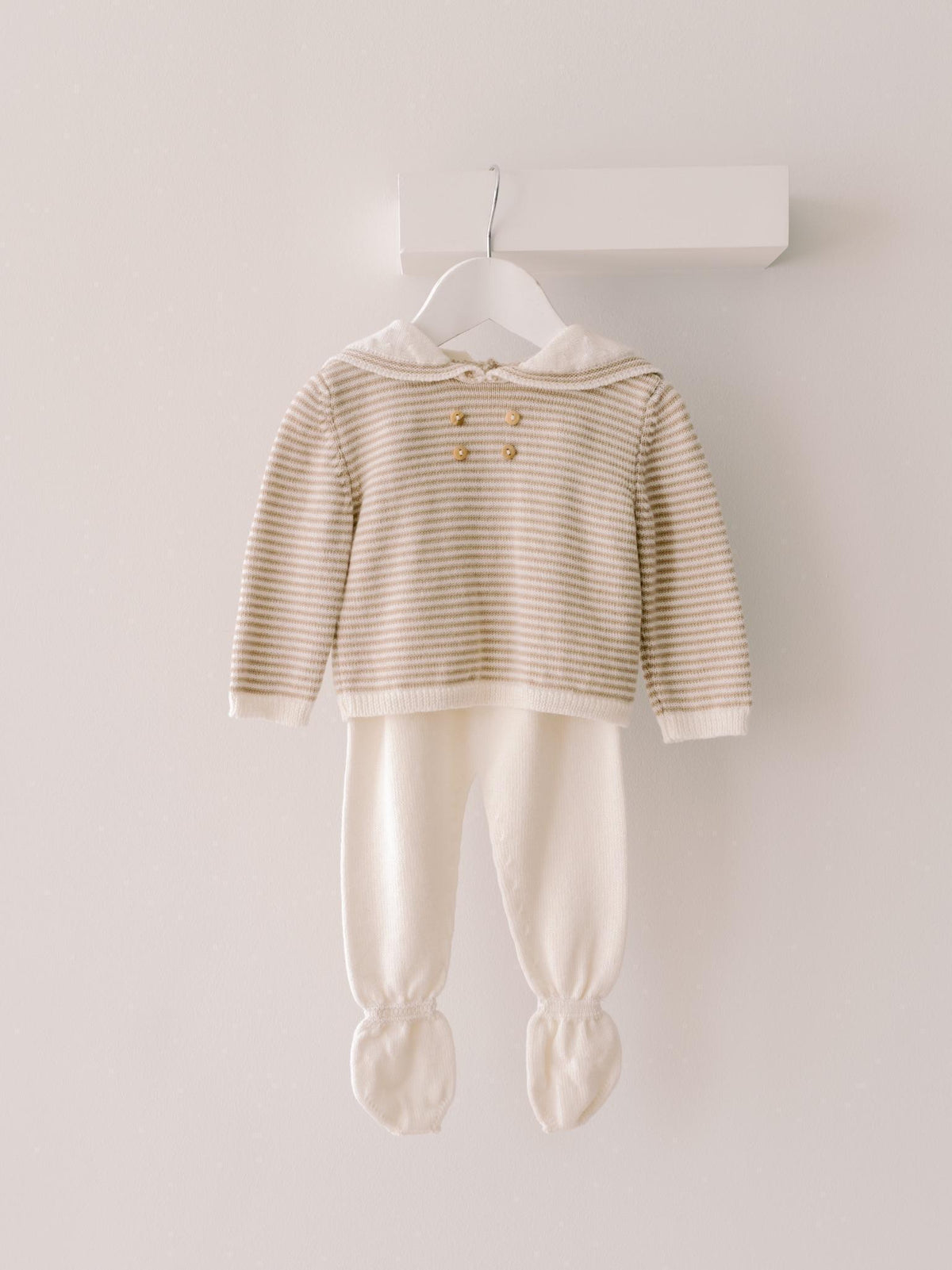 Ivory Borja Merino Baby Knitted Set