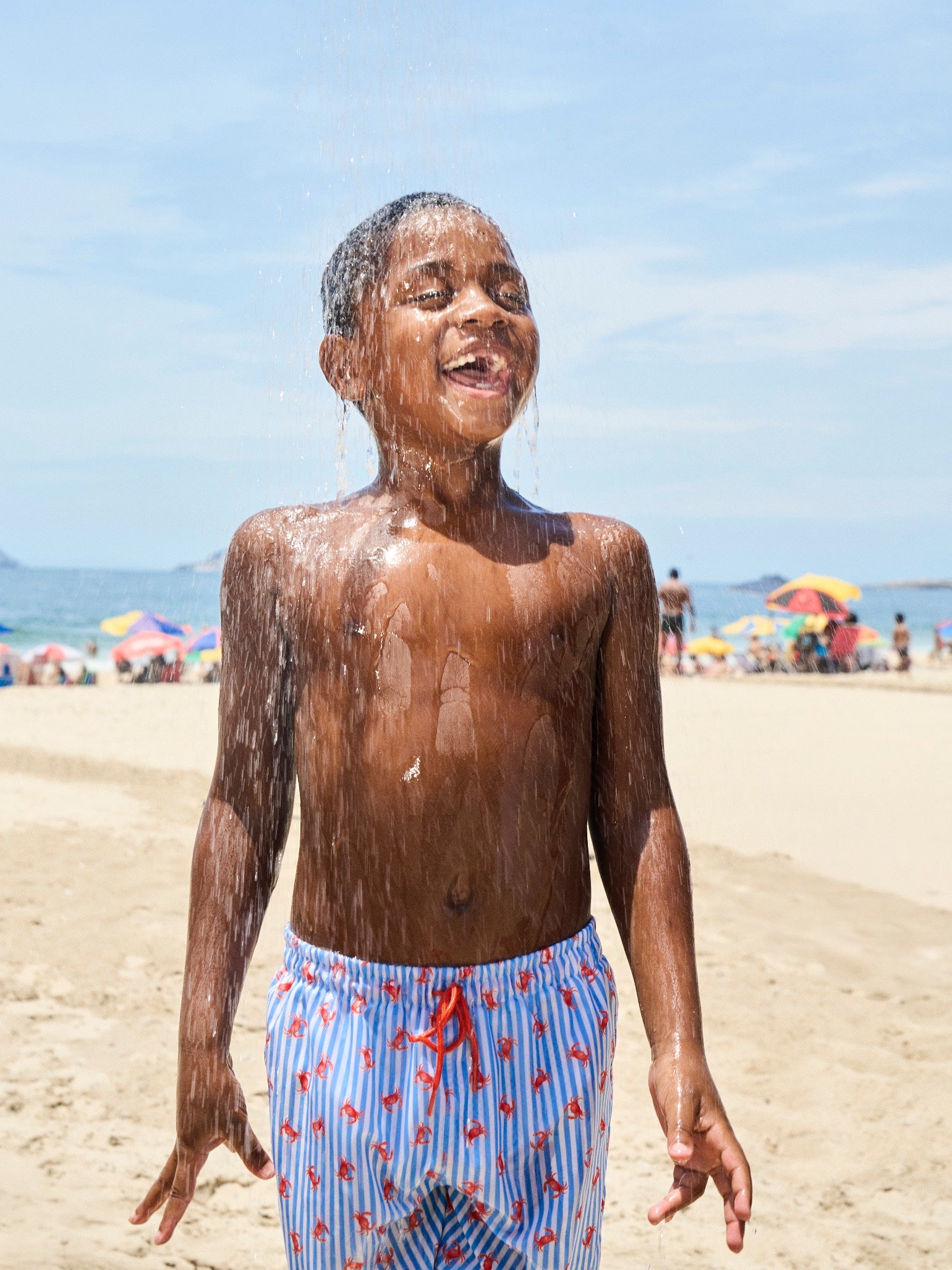 Caranjo Girl Swimsuit & Bravo Boy Swim Short Outfit Bundle