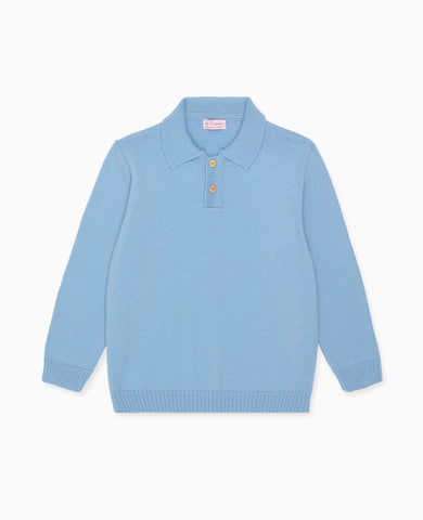 Dusty Blue Brio Merino Boy Jumper