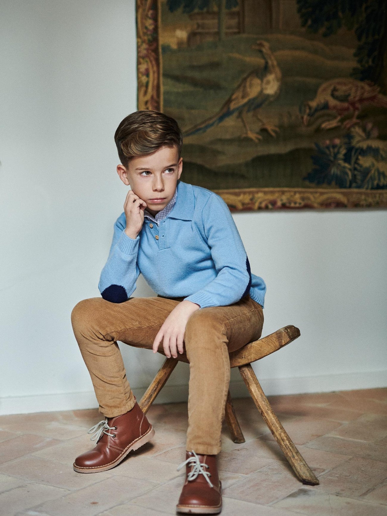 Camel Reinaldo Corduroy Boy Trousers