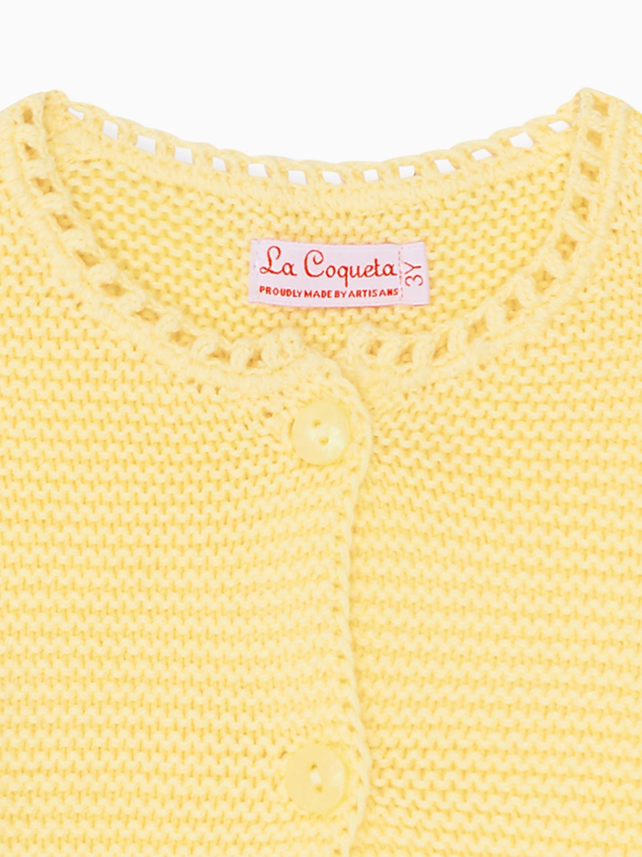 Vanilla Brisa Baby Girl Cotton Cardigan