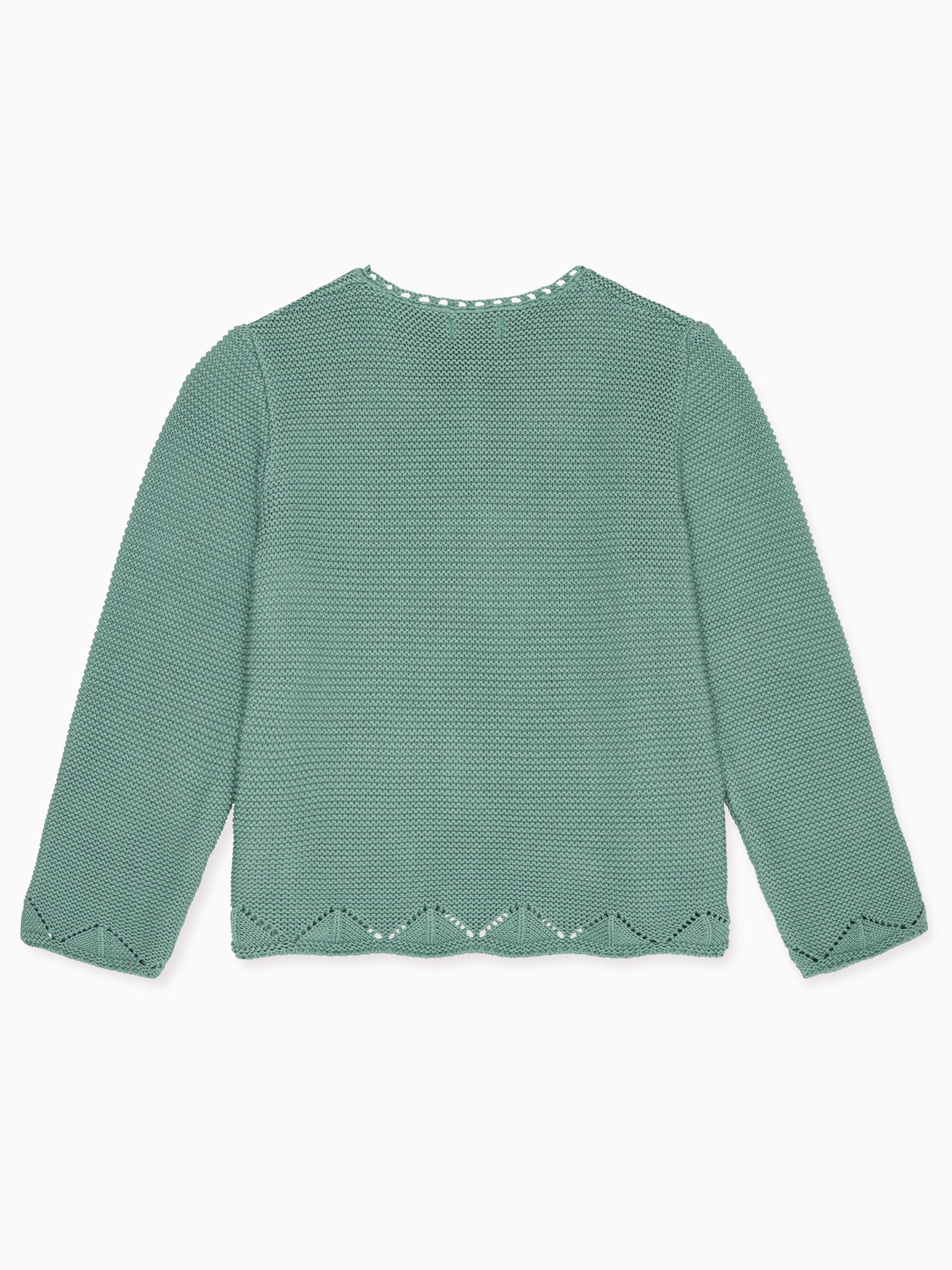 Sage Green Brisa Cotton Girl Cardigan