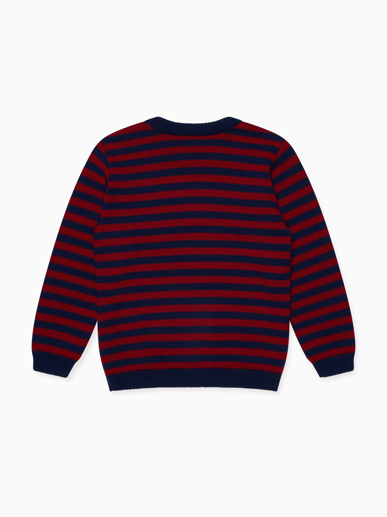 Burgundy Stripe Bromo Merino Boy Jumper