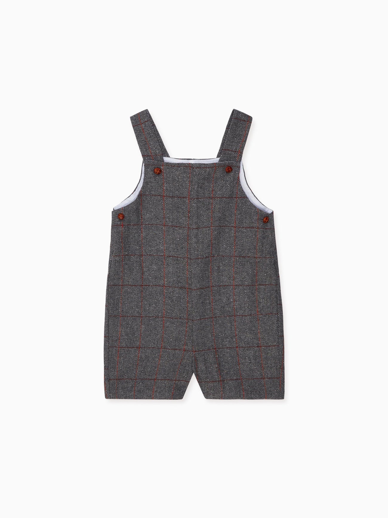 Grey Buganvilla Baby Dungarees