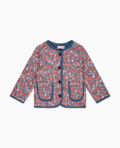 Navy Floral Calida Baby Girl Jacket