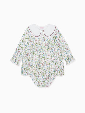Green Floral Calista Baby Girl Set