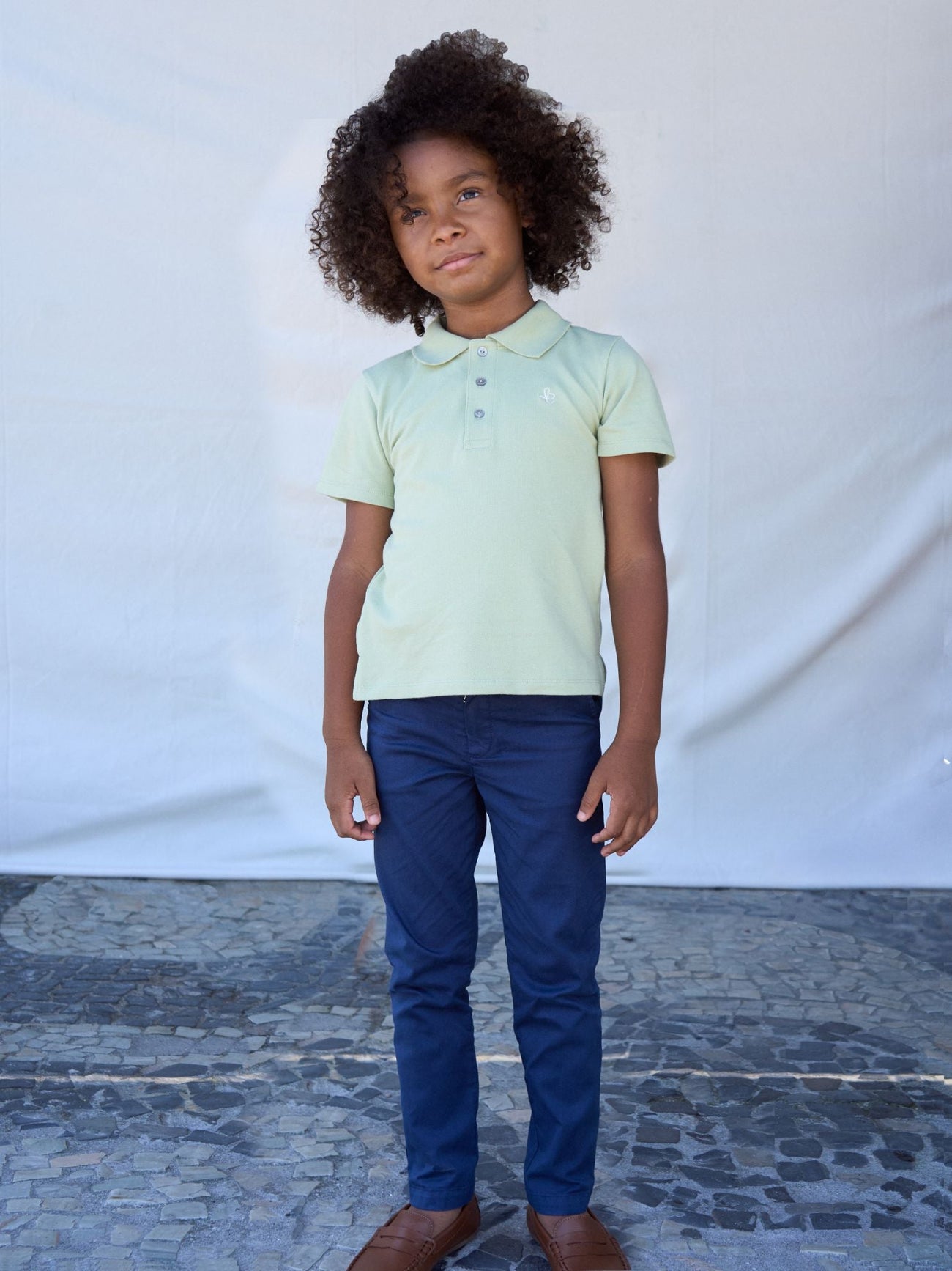 Navy Elio Boy Chinos