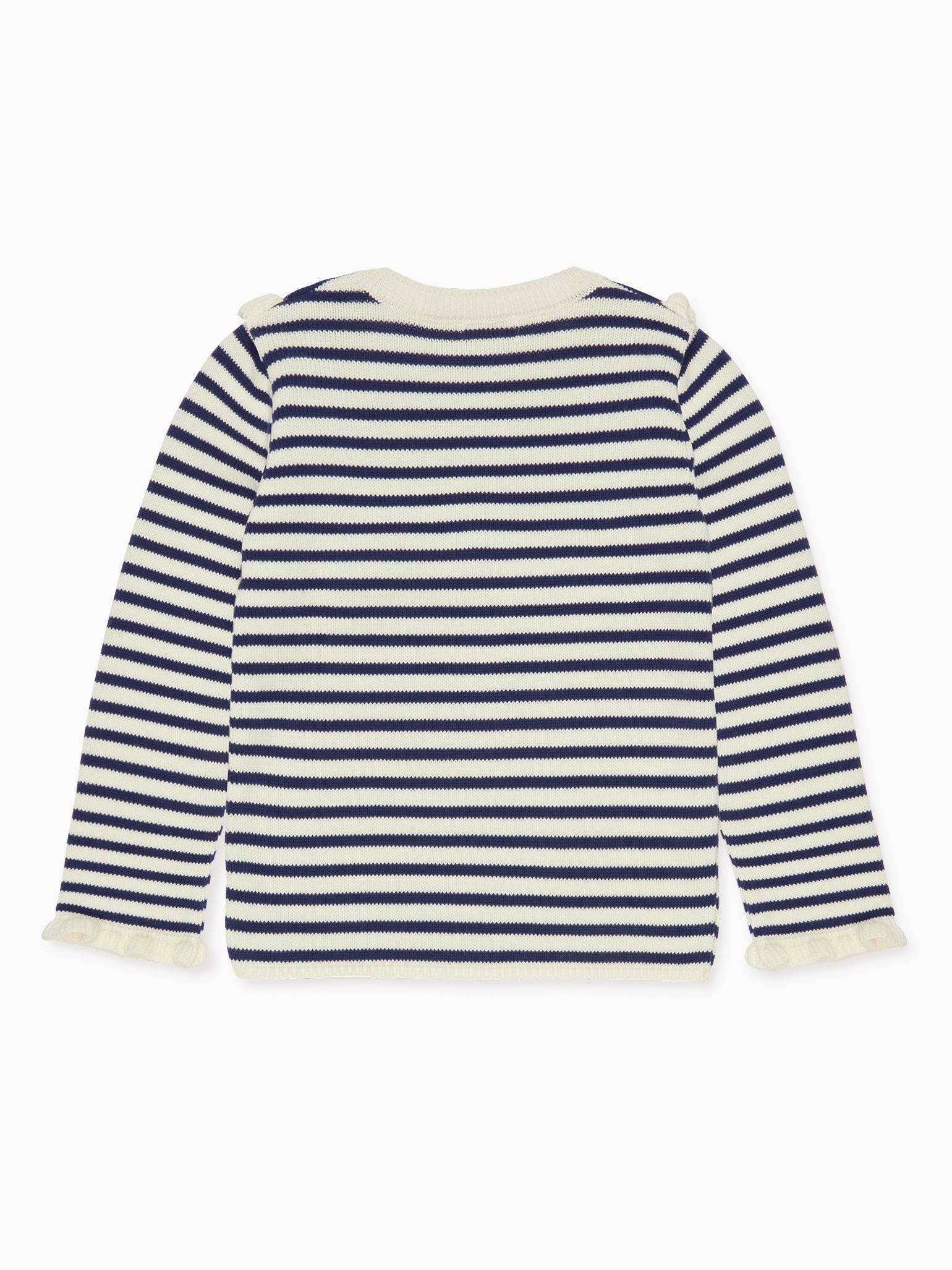 Navy Stripe Candela Cotton Girl Jumper