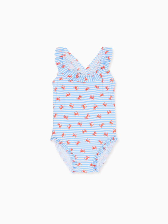 Blue Stripe Caranjo Girl Swimsuit
