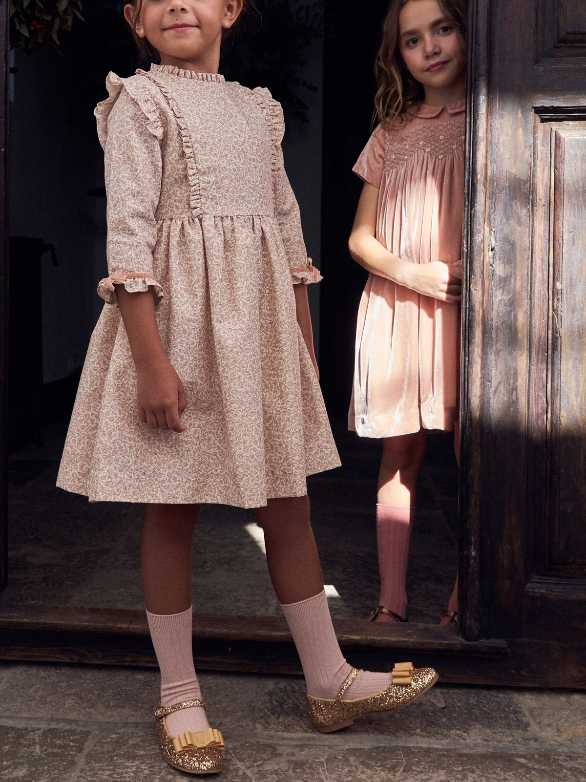 Pink Floral Rosaura Girl Dress