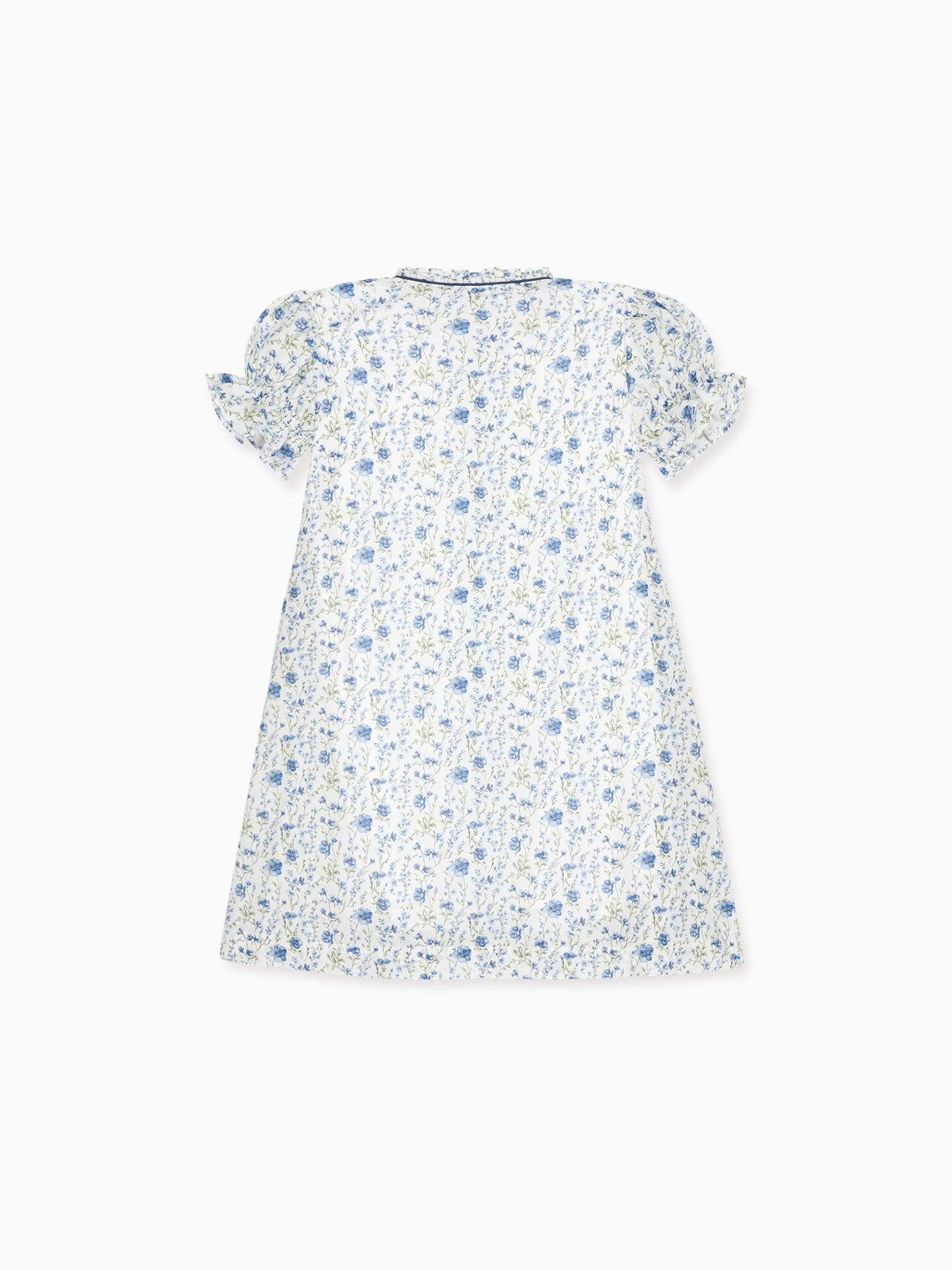 Blue Floral Casilda Girl Hand-Smocked Dress