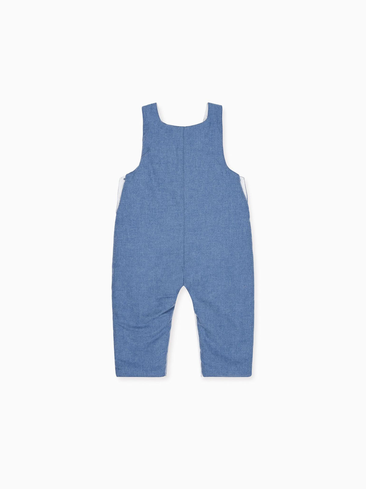 Dusty Blue Coroza Baby Dungarees