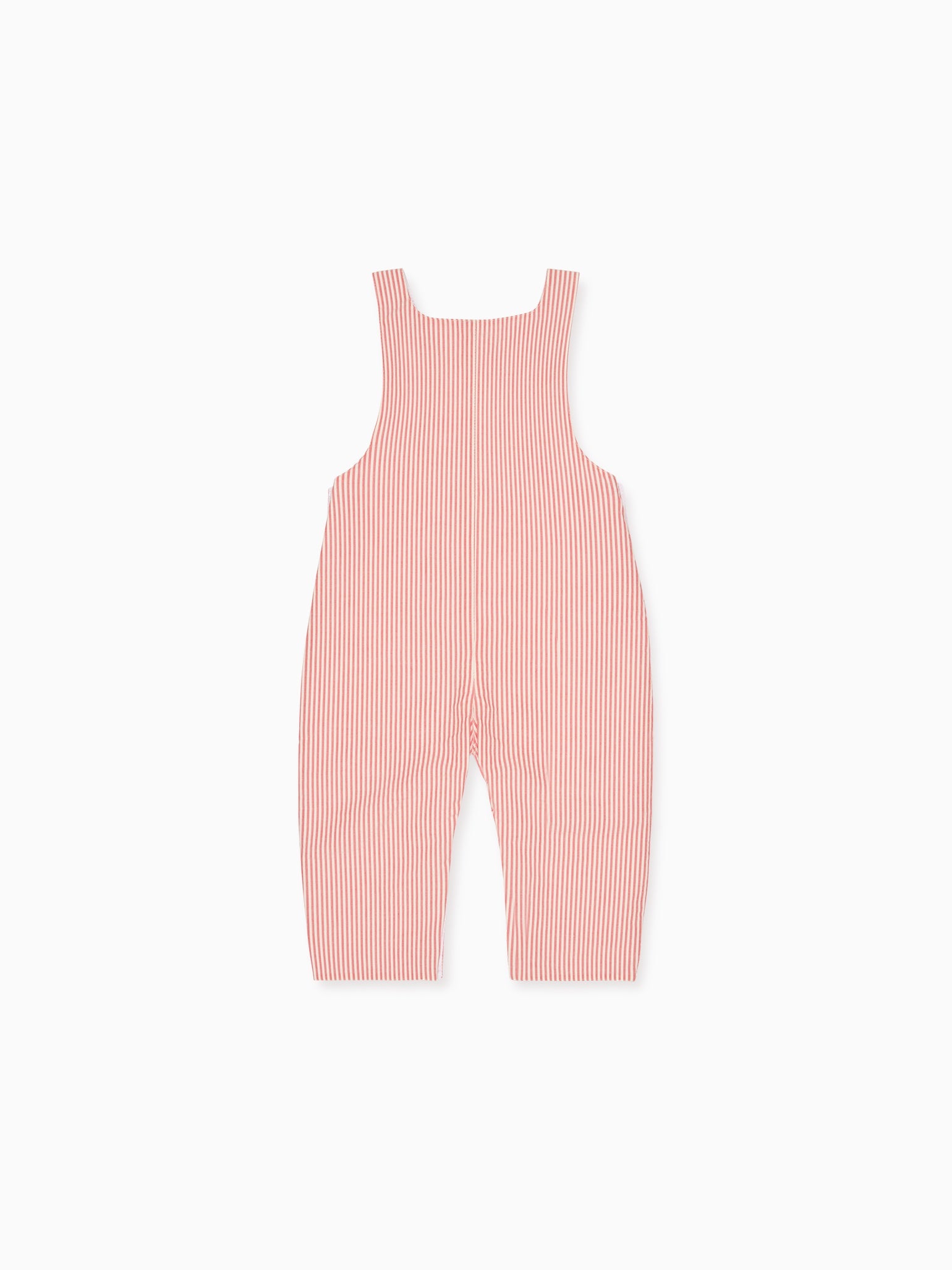 Red Stripe Coroza Baby Dungarees