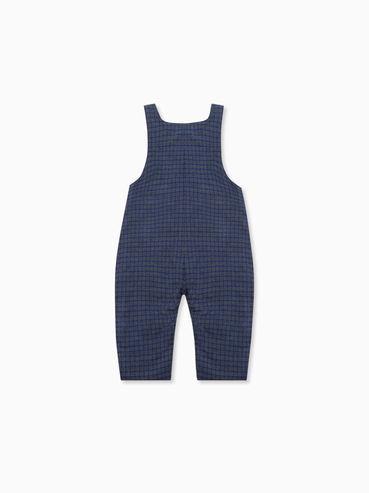 Blue Check Coroza Baby Dungarees
