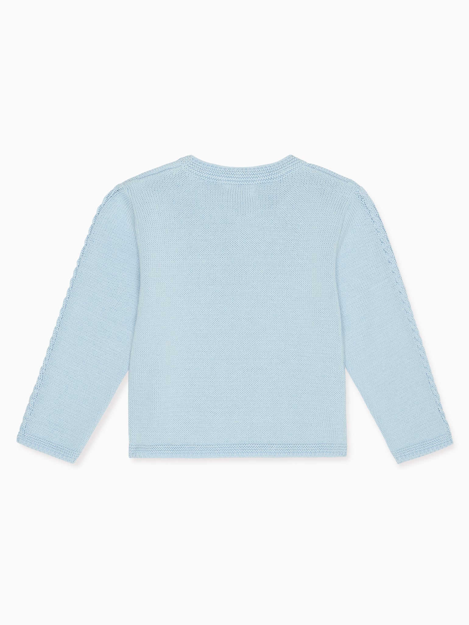 Dusty Blue Dakota Cotton Baby Cardigan