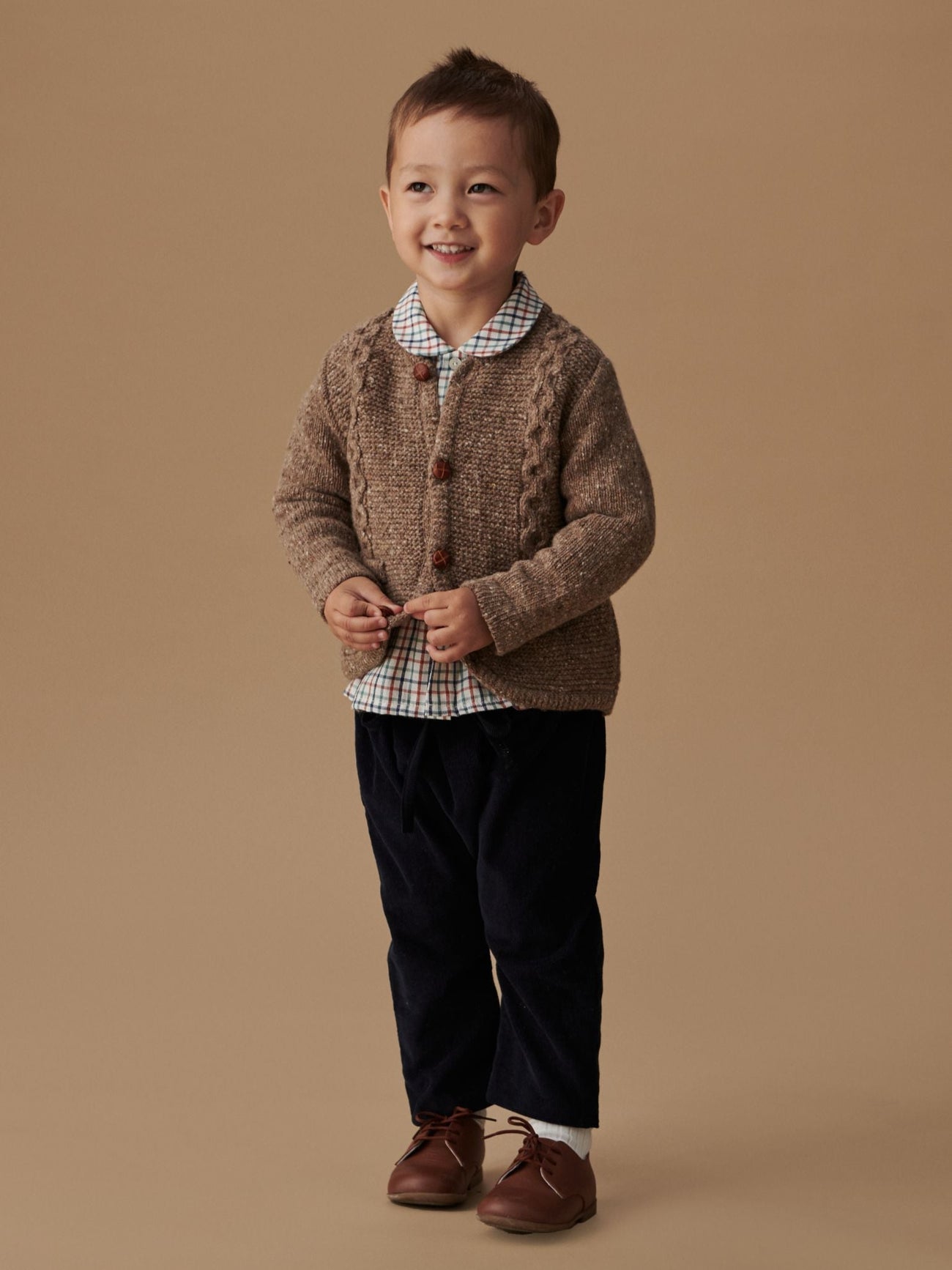 Navy Alex Corduroy Baby Trousers