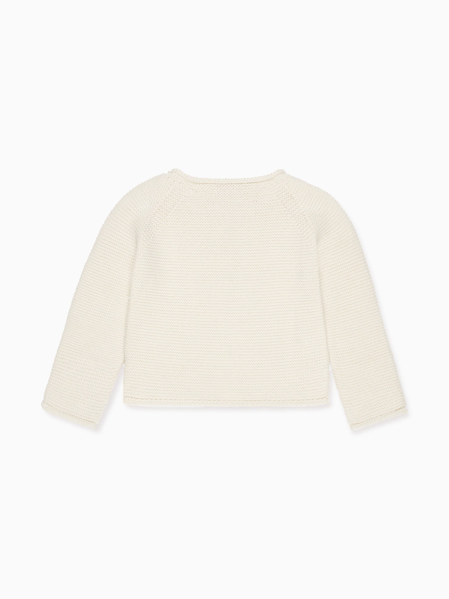 Ivory Denia Cotton Baby Cardigan