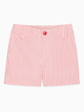 Red Stripe Donaldo Baby Shorts