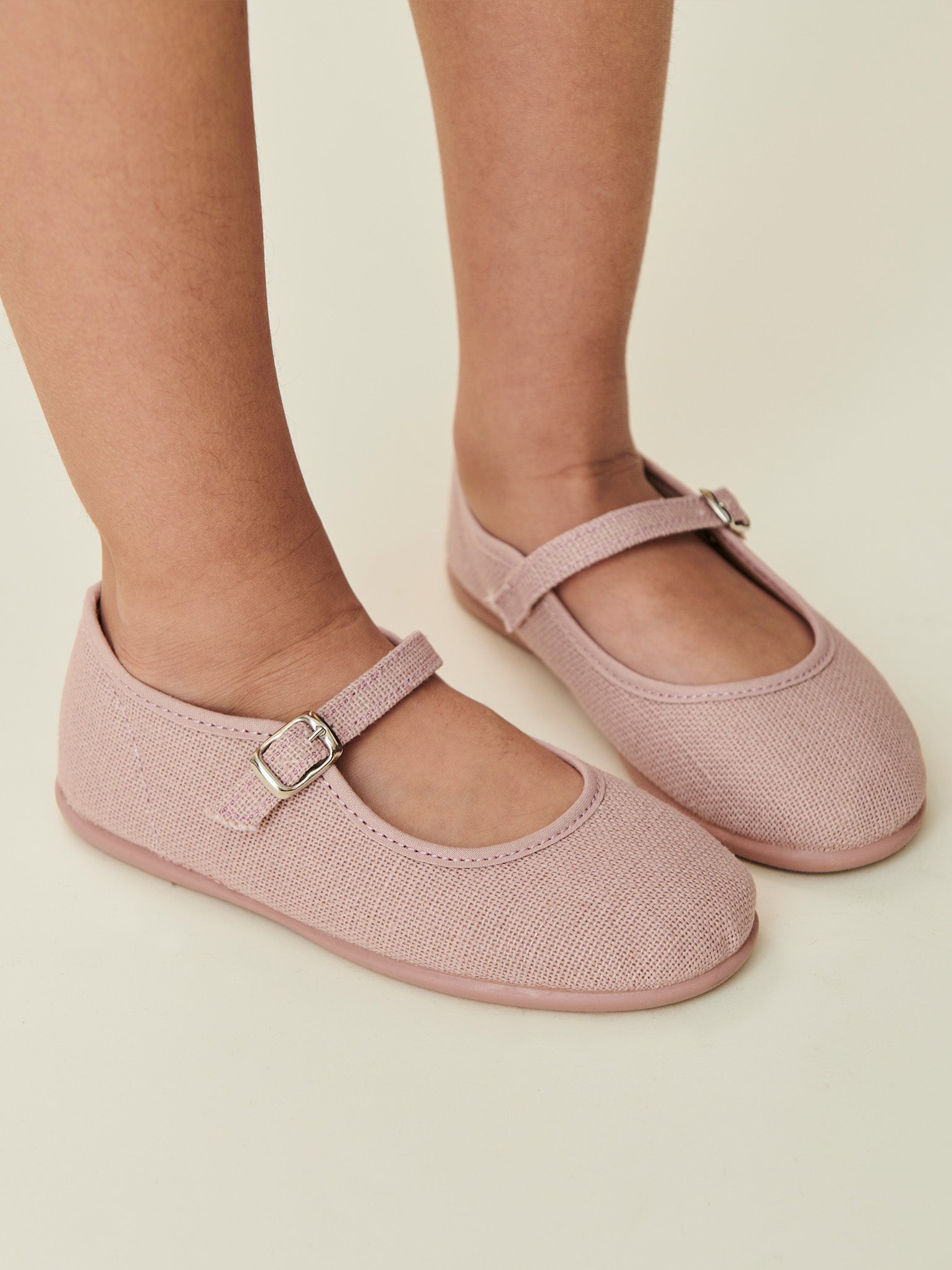 Pink Canvas Girl Mary Jane Shoes