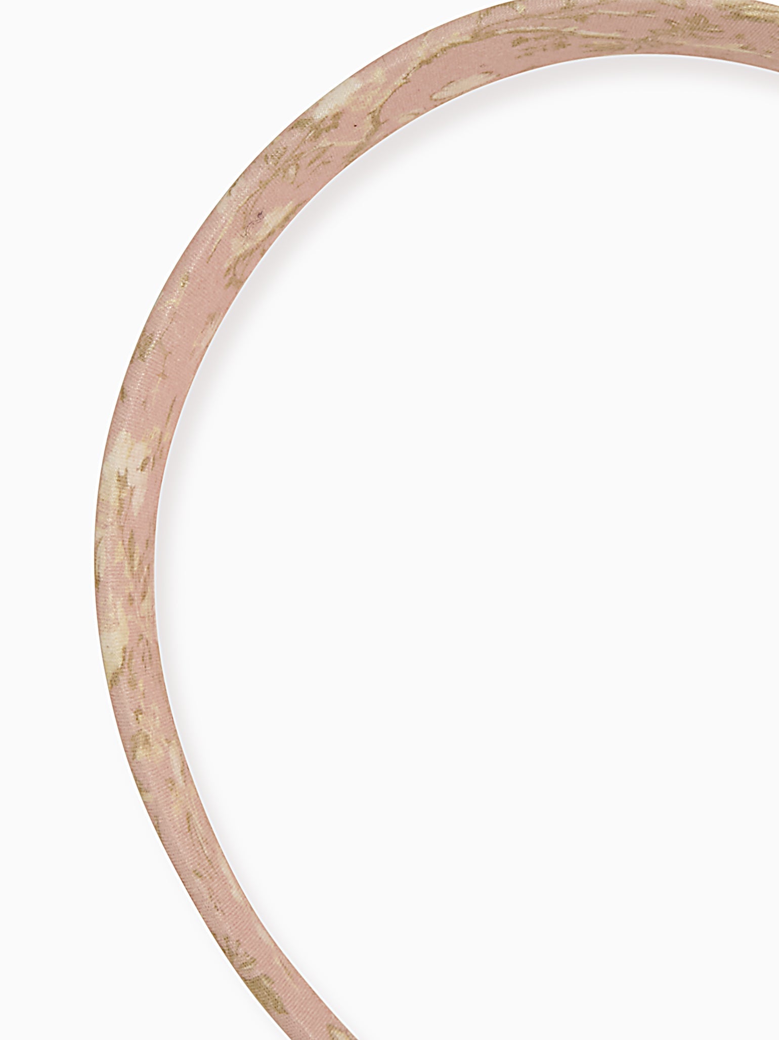 Pink Toile Girl Flat Wide Headband