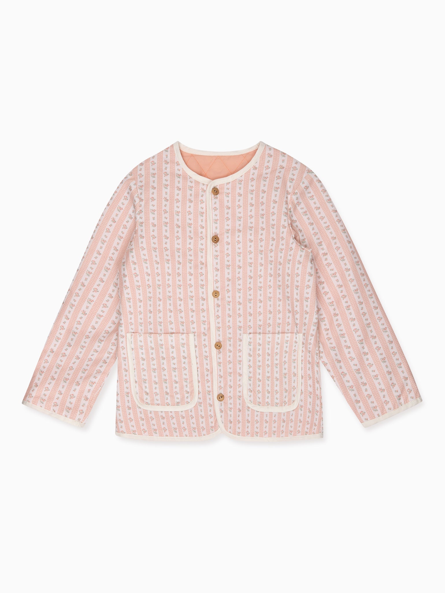 Pink Floral Stripe Dorothy Girl Jacket