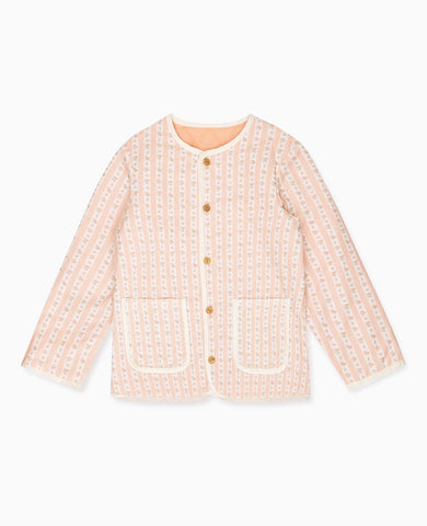 Pink Floral Stripe Reversible Dorothy Girl Jacket