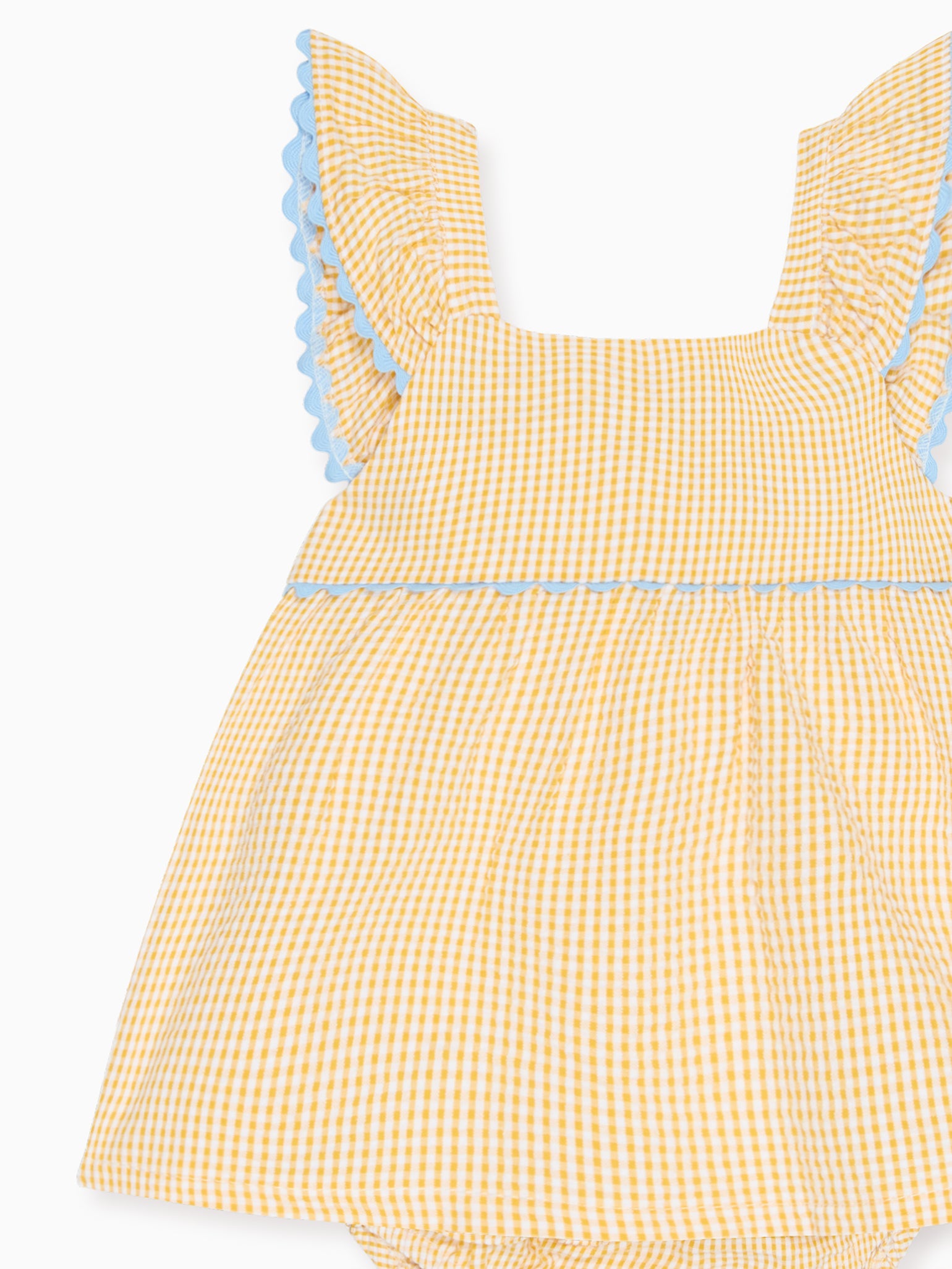 Yellow Gingham Elicia Baby Girl Summer Set