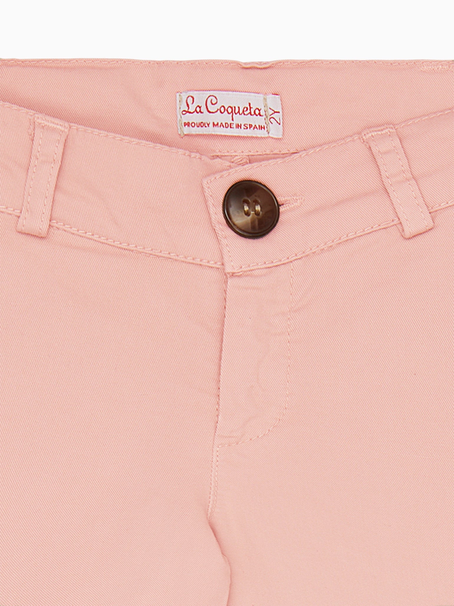 Dusty Pink Elio Boy Cotton Chinos