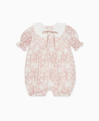 Pink Floral Eloisa Baby Girl Romper