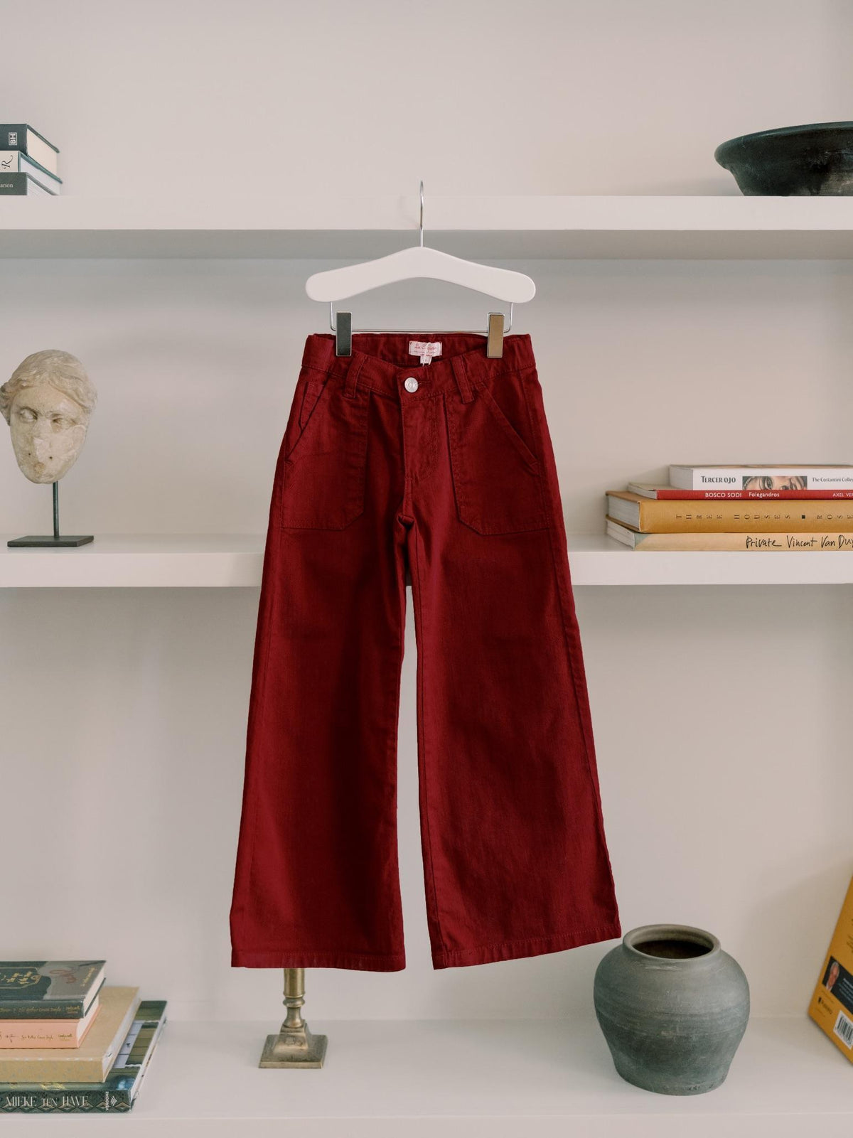 Burgundy Enola Girl Wide Leg Jeans
