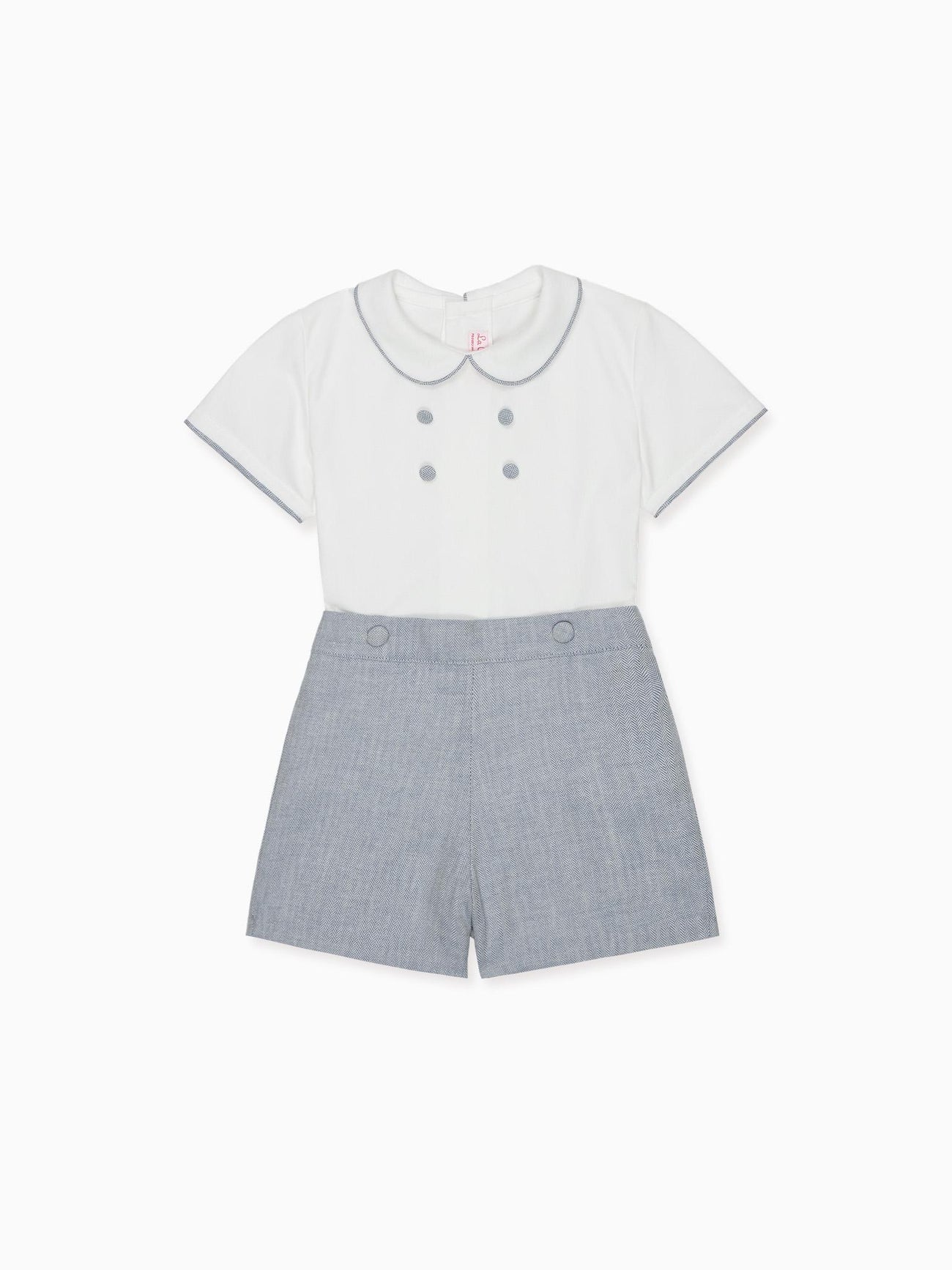 Dusty Blue Fantino Baby Boy Set