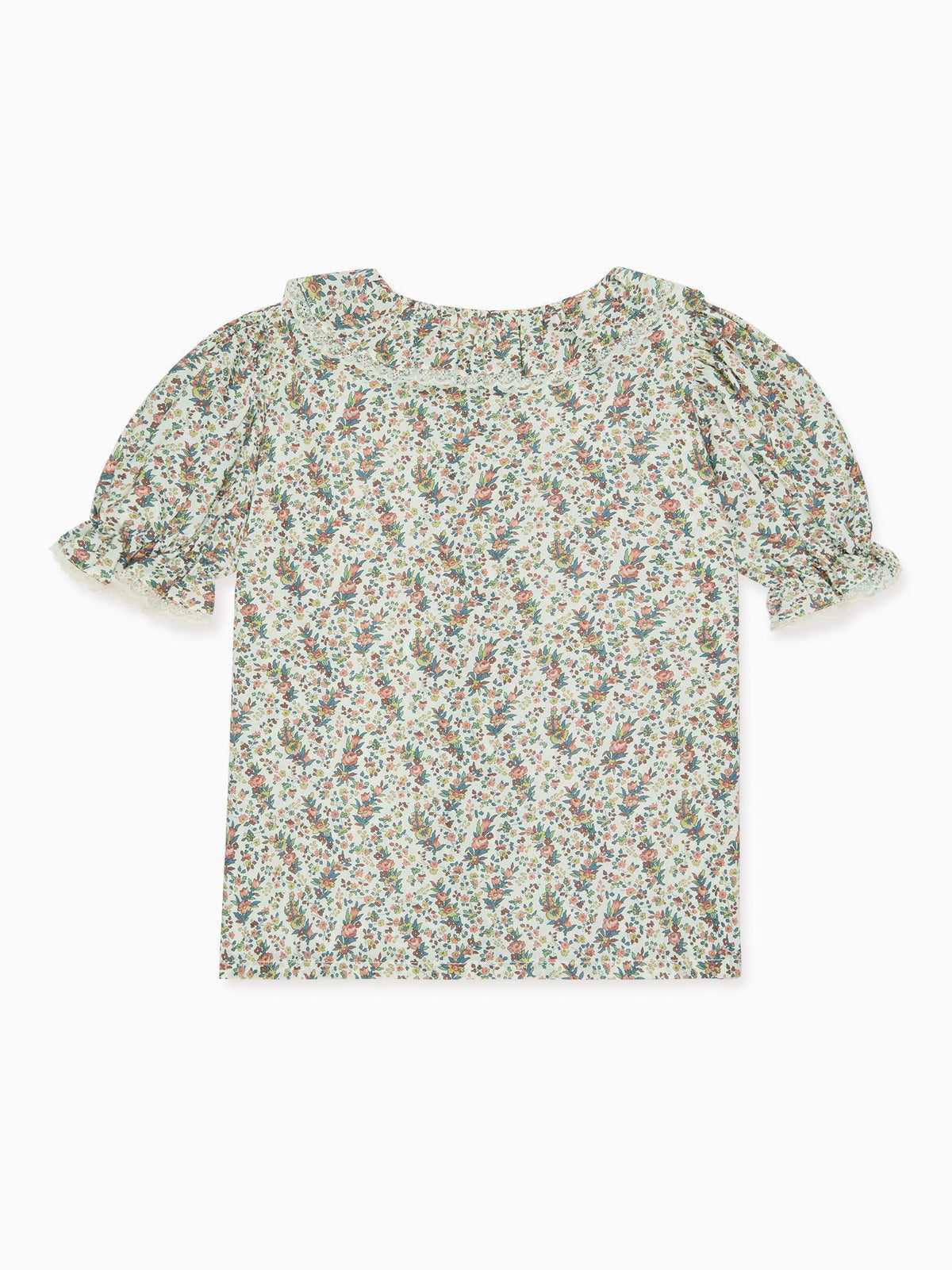 Ivory Floral Faustina Liberty Girl Shirt
