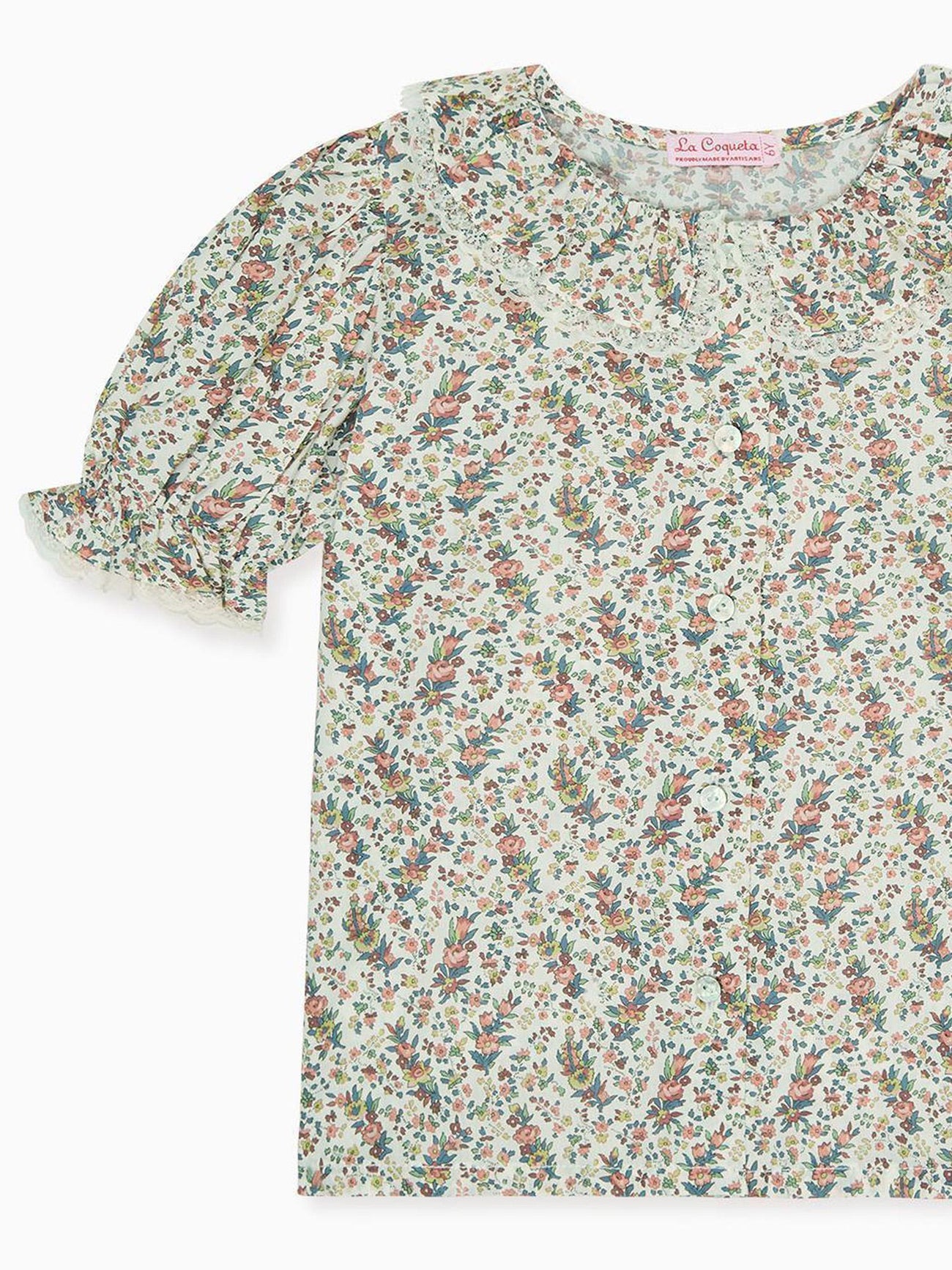 Ivory Floral Faustina Liberty Girl Shirt