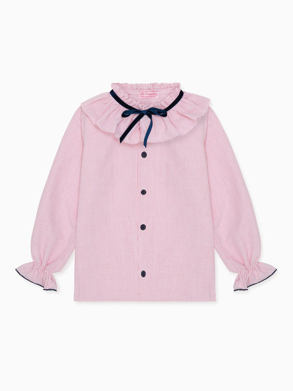 Red Check Felixa Girl Long Sleeve Shirt