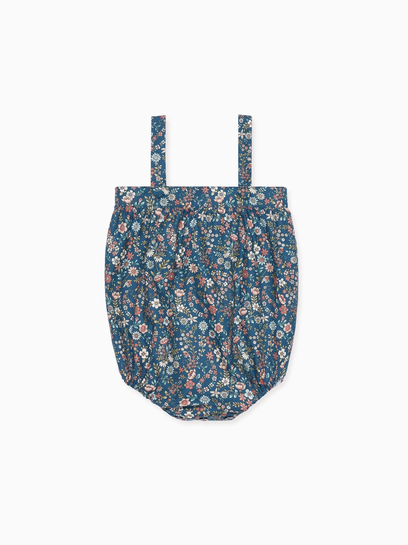 Navy Floral Filada Baby Girl Romper