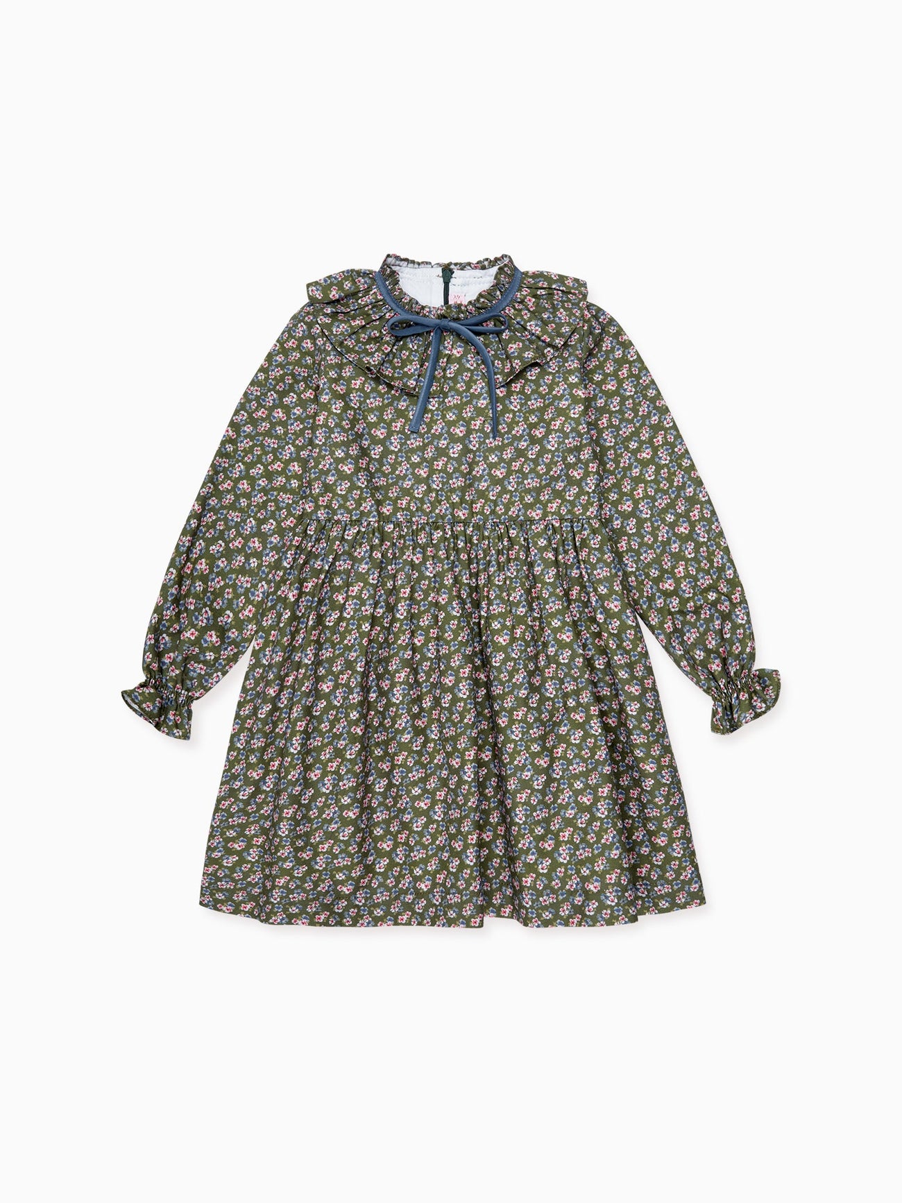 Green Floral Flora Girl Dress
