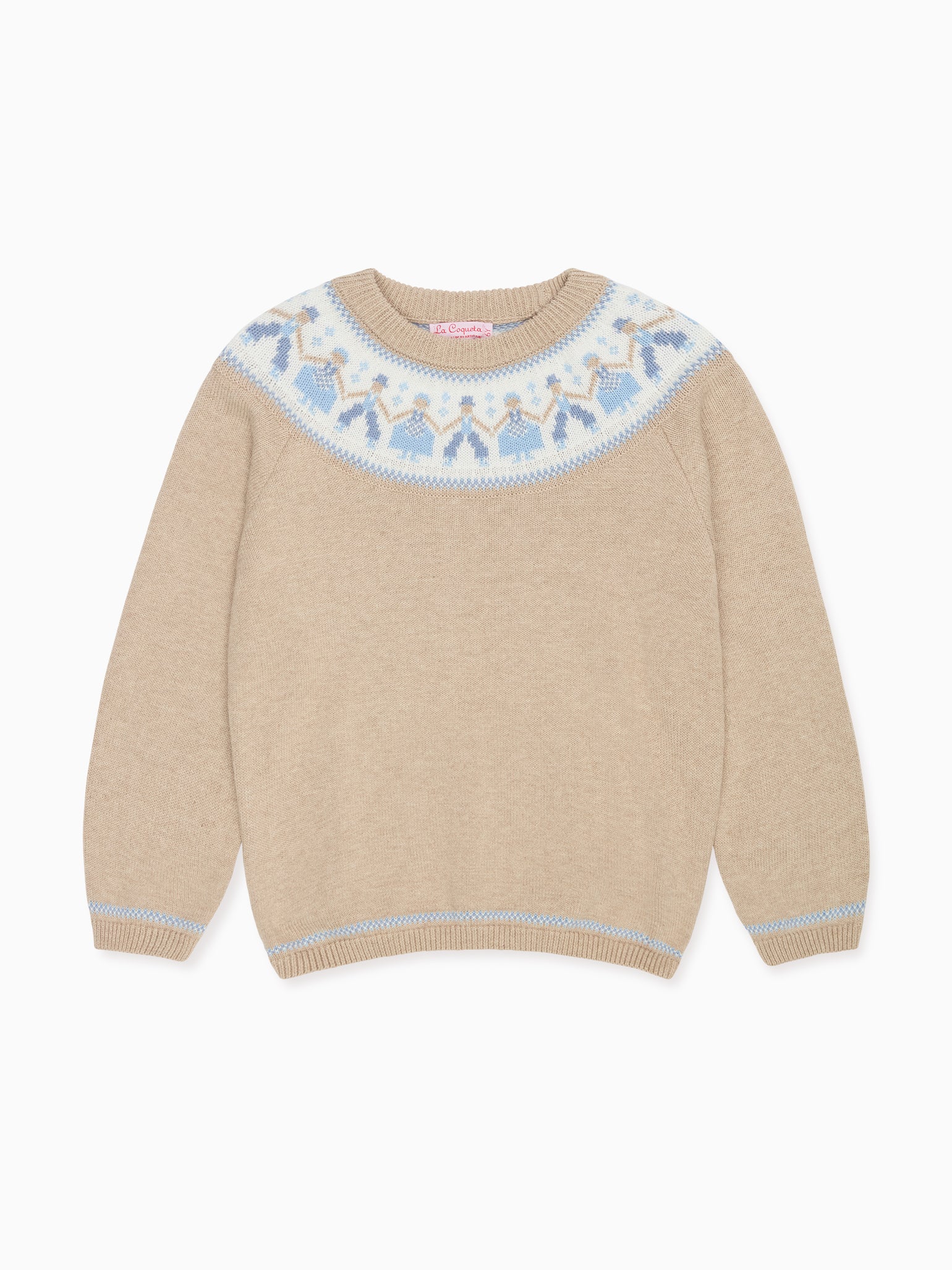 Oatmeal Folk Cotton Boy Jumper