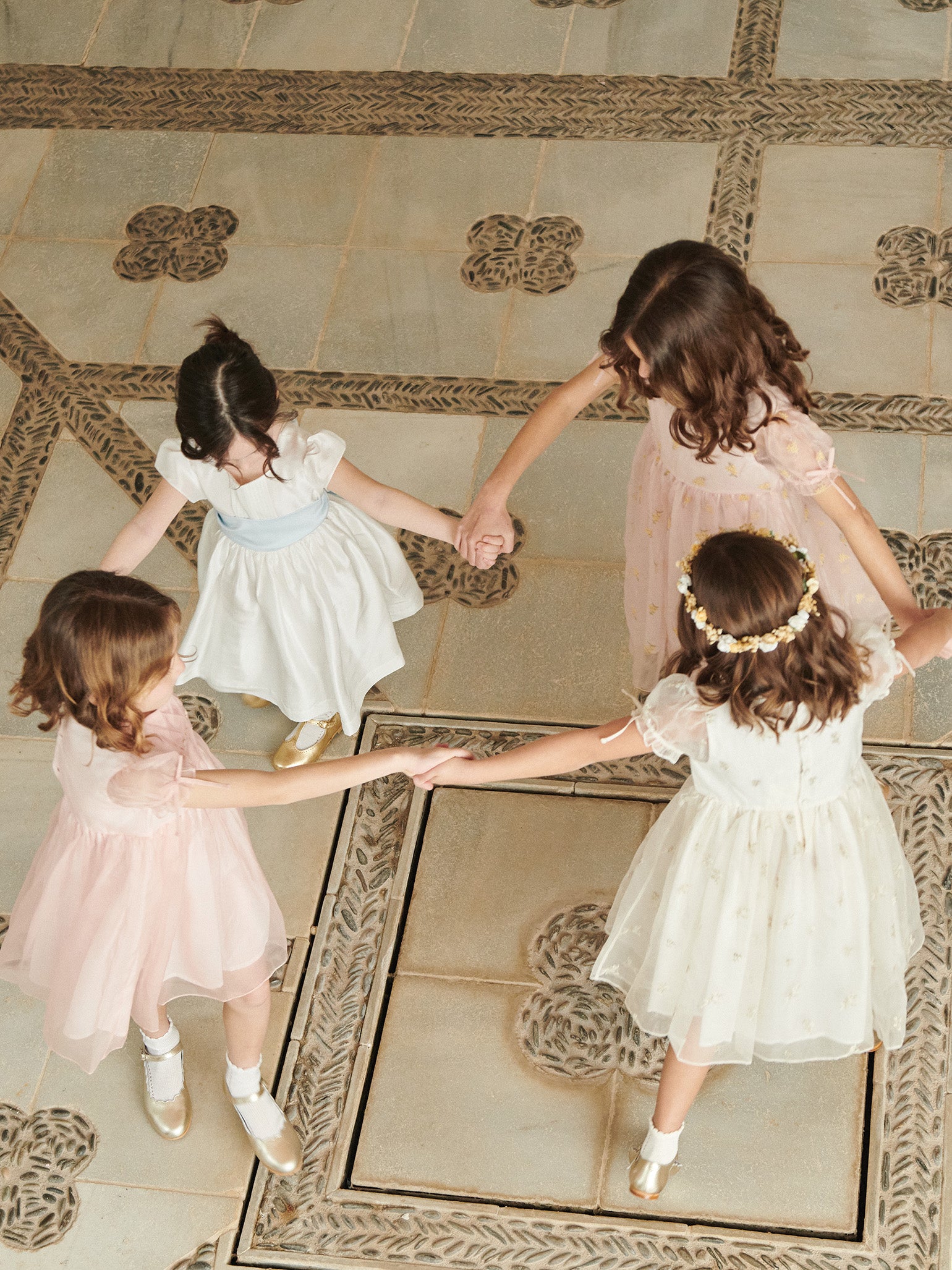 Ivory Emilie Silk Ceremony Girl Dress